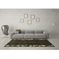 thumbnail image 3 of Ahgly Company Indoor Rectangle Abstract Brown Modern Area Rugs, 2' x 4', 3 of 4