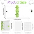 thumbnail image 2 of 2 Sets Mini Clear 3 Ring Binder Covers with Binder Inner Paper Bag Clear Soft PVC Notebook Closure Binder(Green,Purple), 2 of 7