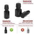 thumbnail image 4 of BeesClover 10Pcs Screw Extractor Alloy Steel Damaged Screw Remover Set for Broken Rounded Off Painted Over Rusted Tight Bolts, 4 of 8