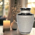 thumbnail image 6 of Ample Crimination URN With Engraving | Large 10.5" Elegant Memorial Urn for Ashes with Meena Floral Design & Engraving Option ACU017, 6 of 9