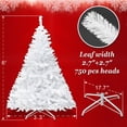 thumbnail image 2 of Strong Camel Classic Artificial Pine Christmas Tree With Metal Steel Base Stand, 6', White, 2 of 11