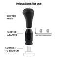 thumbnail image 2 of MYG Gear Shift Knob Adapter With 3-Sizes Plastic Hose For Non Threaded Shifter, 2 of 8
