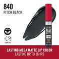 thumbnail image 5 of RIMMEL Lasting Mega Matte Liquid Lipstick, 840 Pitch Black, 0.25 fl oz, 5 of 10