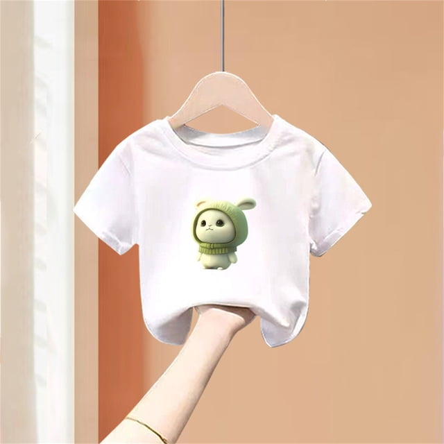 Cowsor Children's Printed Short Sleeve T-Shirt – Perfect for Summer (Sizes 90-150)