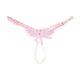 thumbnail image 1 of Gibobby Calzoncillos sexy Bragas sexy de tamaño ajustables Tanga de abierta con perlas bordadas para mujer(Rosa,Talla única), 1 of 3