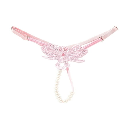 Crotchless Thong for Women Pink Cute Underwear Women s Sexy Lingerie & Underwear Women Low Rise Panties Cheeky Panties One Size