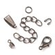 thumbnail image 2 of 1Box DIY Jewelry Making Finding Kit Including Zinc Alloy Lobster Claw Clasps Iron Jump Rings & Ends Chains & Crimp Ends Brass Snap on Bails & Wire Guardian Gunmeta, 2 of 5