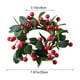 thumbnail image 3 of Christmas Candle Ring Garland Red Berry Christmas Candle Ring Hanging Garland Suitable For Kitchen Cabinet Christmas Table Centerpiece, 3 of 9