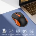 thumbnail image 2 of Mouse Inalambrico ACOZYKITTEN AT258 Ergonomico Silencioso 2400 DPI 6 Botones Receptor USB, 2 of 5
