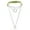 Green, variant on Pu Leather Circular Collar Necklace Punk Chain Lock Pendant Neck Strap Chain-Yellow