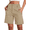 Khaki, variant on Pinspark Women's Hiking Cargo Shorts Quick Dry Work Summer Shorts for Women Golf Travel Athletic with Zipper Pockets
