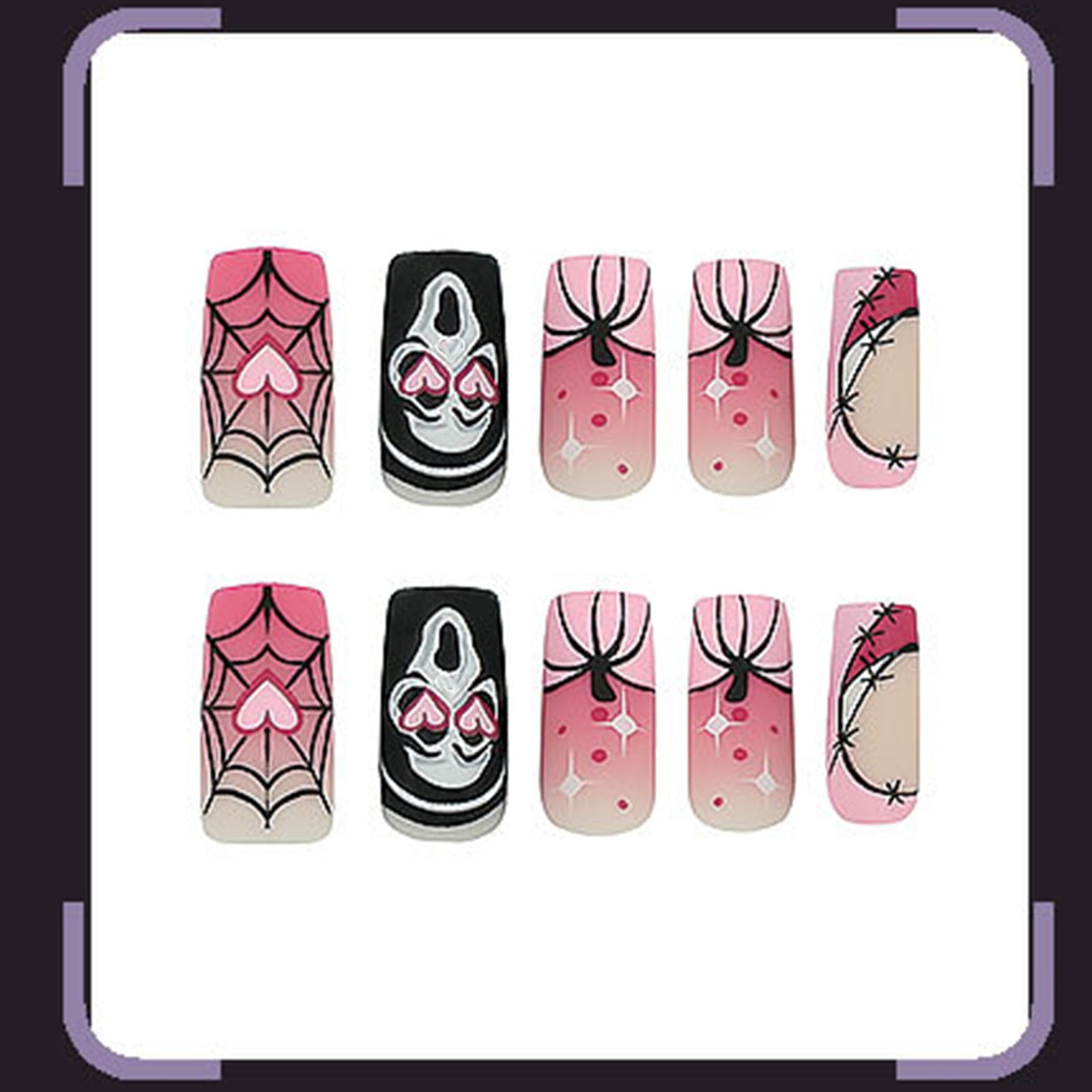 Static Nails Reusable Nails Coffin Full Cover Gel Nail Tips Short Coffin Tips Half Cover Nail Tips Clear And Full Nail Tips Clear Short Coffin Nails Medium Length Glitter Clear Coffin Nails Full Cover