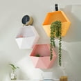 thumbnail image 4 of Hexagonal Wall Shelf Geometric Hexagonal Storage Shelf Simple Geometric Wall Floating Shelf, 4 of 10