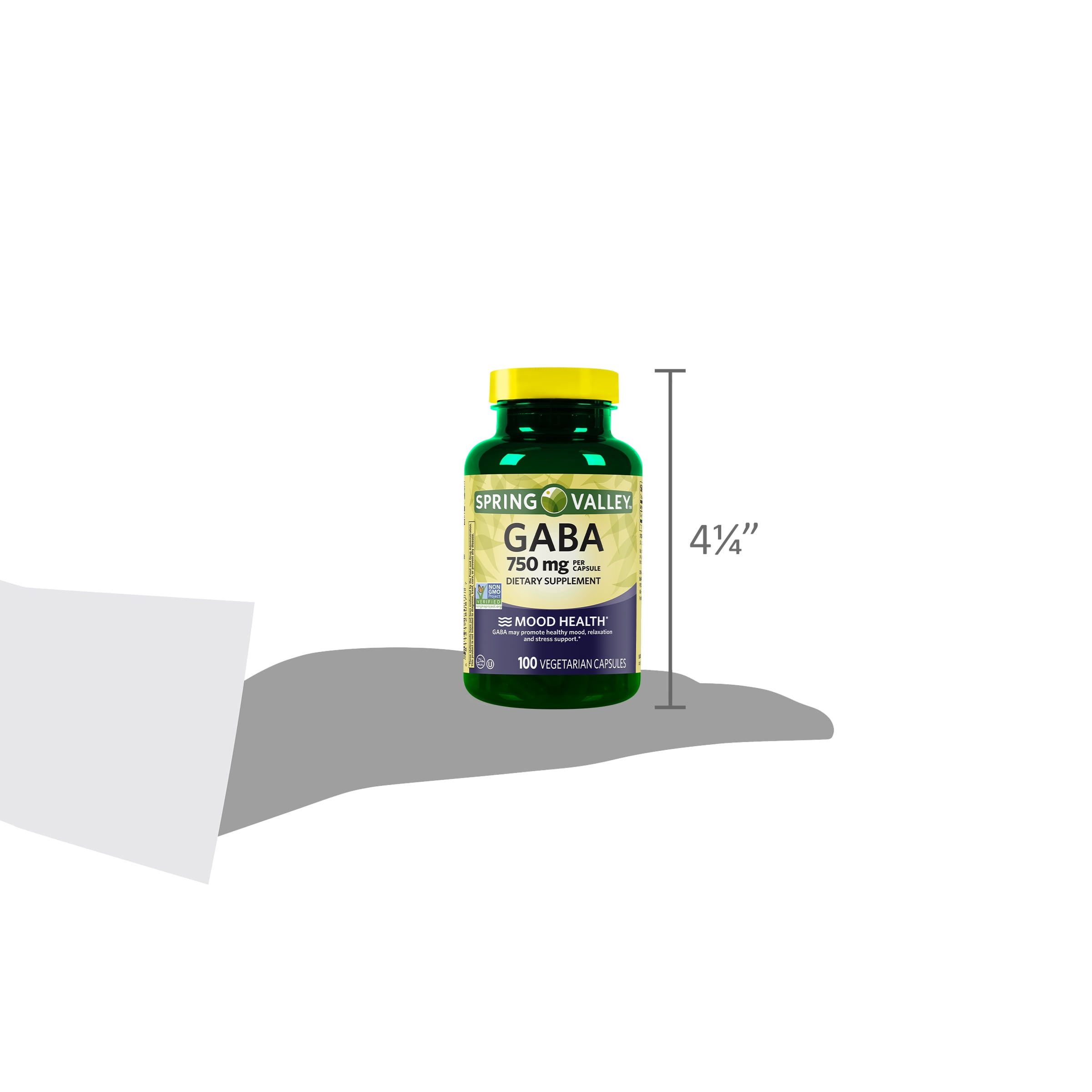 Spring Valley GABA Amino Acid Supplement, 750 mg, Unflavored Spring Valley GABA Amino Acid Supplement, 750 mg, Unflavored