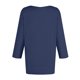 thumbnail image 4 of moda femenina diaria versátil casual cuello redondo manga tres cuartos estampado top azul real/l, 4 of 9