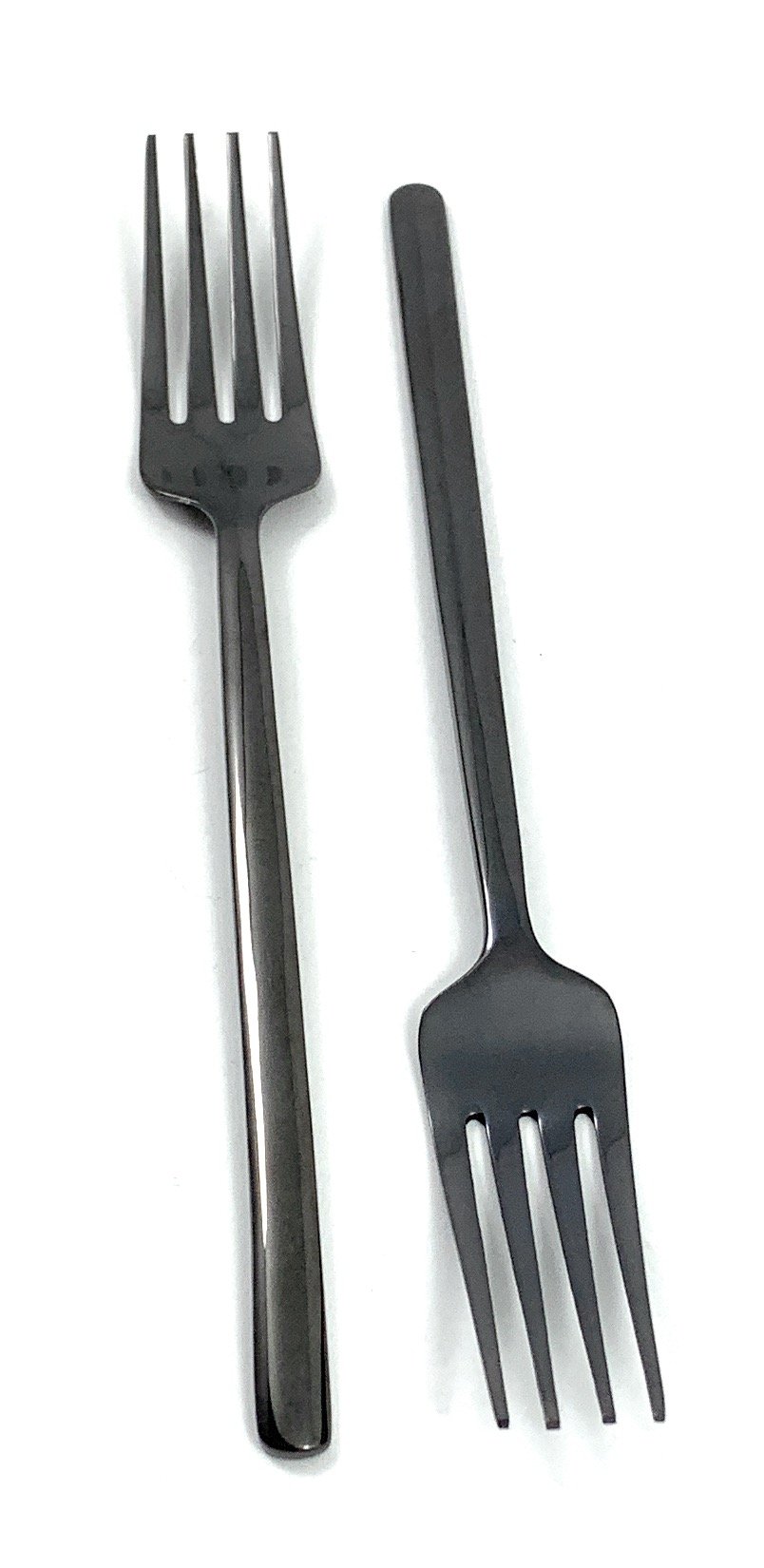 Dinner Forks Set of 6 Pieces (Stainless Steel, Black Glossy)