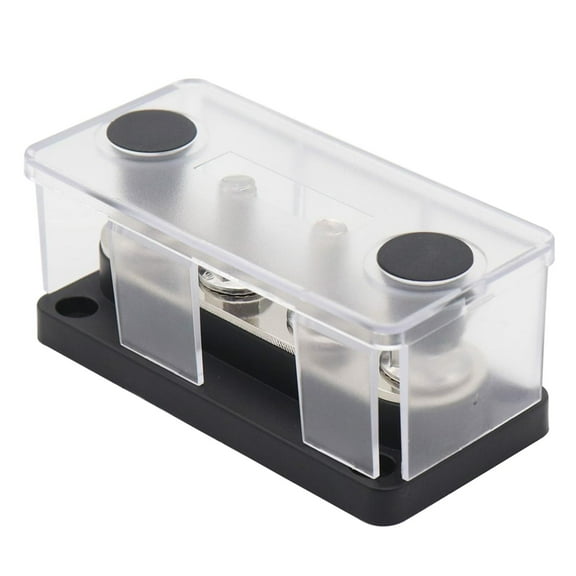 Power Distribution Block 48V Bus Bar Replaces with 3/8inch Terminal Studs High Performance with Cover Premium for Marine Truck Boat Car Black