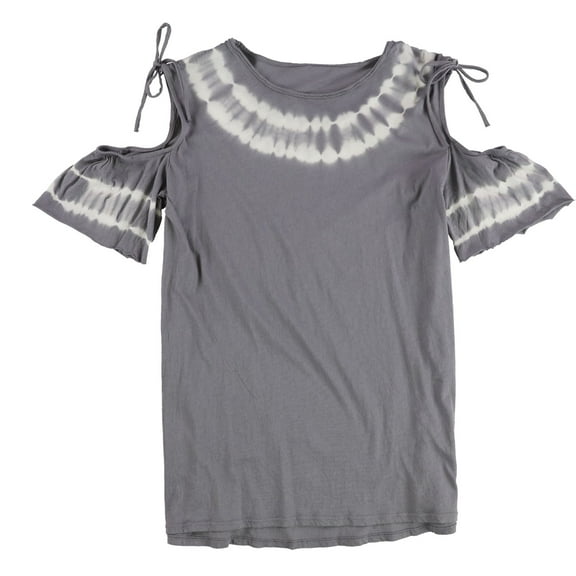 Tags Weekly Womens Tie dye Basic T-Shirt, Grey, Small