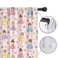 thumbnail image 4 of Blackout Kids Curtains,Princess and Ballerina Pink Pattern Children's Insulated Curtains Set Of 2,Bedroom Essentials,Toddler Room Decor 52"x84", 4 of 5