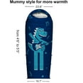 thumbnail image 2 of KidzAdventure Adjustable Length Youth and Kids Sleeping Bag |32F Indoor/Outdoor Boys and Girls Sleeping Bag | Mummy Style, Lightweight Sleeping Bag for Kids | U.S. Pending Patent, 2 of 7