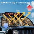 thumbnail image 4 of HUIACONG Blue Butterfly Sun Shade Windshield Compatible with Jeep Wrangler TJ JK JL & Gladiator JT Heat Shield Sun Visor Cover Windshied Sunshade Block UV Rays ,1Pcs, 4 of 6