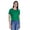 Green, variant on Inkmeso WoMen's Solid Crop Top Short Sleeve Tshirt Round Neck Summer Tee Shirt