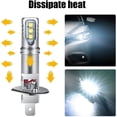 thumbnail image 3 of SPRING 2pcs H1 LED Car Headlight Bulbs Conversion Kit Fog Lamp DRL 6000K 160W 12000LM Super Bright Daytime Running Light H1, 3 of 8