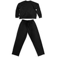 thumbnail image 4 of Women 2 Piece Outfits Long Sleeve Long Pants Crewneck Loose Fit Pollover Sweater,Comfort Sweatsuits for Women,Plus Size Yoga Pants With Pockets,Size:XXL, 4 of 4