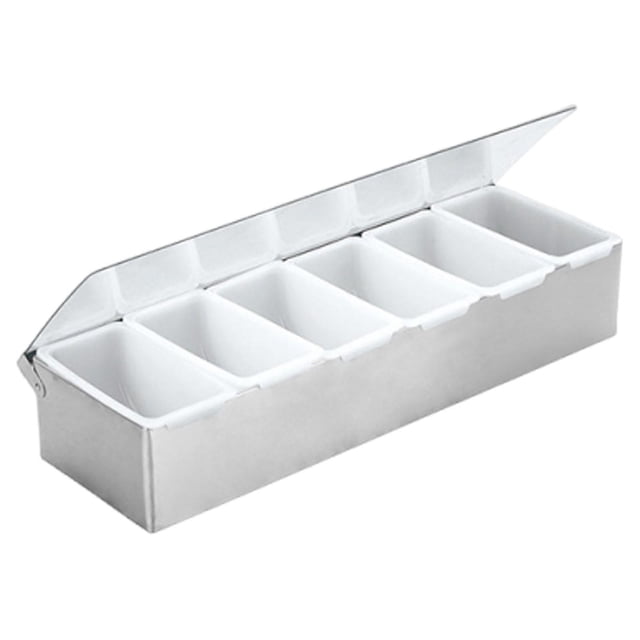 Caja de condimentos multiusos, accesorio resistente, contenedor de acero inoxidable para Cuadrícula 6