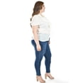 thumbnail image 2 of Blusa con detalle de olanes Roman Fashion /Tallas Extras, 204 (Hueso) beige 42, 2 of 5
