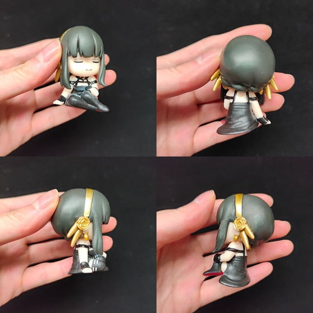Figura de acción Kawaii Gashapon, juguete de PVC con adornos de la familia Spy X, Anya, Loid, Yor Forger, Hannah, Blackball, Sleeper qiuyongming unisex