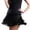 Black, variant on Women's Tennis Skirts Summer Skirt Women's Performance Tassel Cha Cha Half Skirt for Square Dance Practice Stage Black L