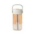thumbnail image 2 of Botella de agua de plástico con pajita, vaso infusor a prueba de fugas | Asa de transporte, hidratación portátil | Libre de BPA, irrompible, ideal para la escuela, 2 of 6