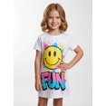 thumbnail image 5 of Trendy Chic Girls Short Sleeve Dress Casual Dress Casual Fit Basic Design for Kids Girls Age 5-13, 5 of 6