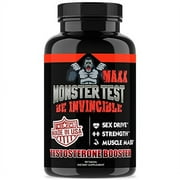 Angry Supplements Monster Test Maxx, Maximum Strength Testosterone Booster Tablets (90 ct)