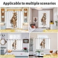 thumbnail image 5 of Funny Alpacas Kitchen Curtains Window Panels, Cute Art Fun Lovely Animals on Toilets Insulated Window Treatment Curtain, Grommet Curtains for Bedroom/Living Room/Bathroom, 2 Piece 52"Wx72"L, 5 of 8