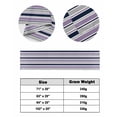 thumbnail image 3 of Bed Runner Scarf Cal King Size, Purple Grey Striped Stain Bed Runners & Scarves for Foot of Beds, Farmhouse Stripes Modern Abstract Art Decorative Bedding Runner Scarf for Hotel 102 x20 Inch, 3 of 6