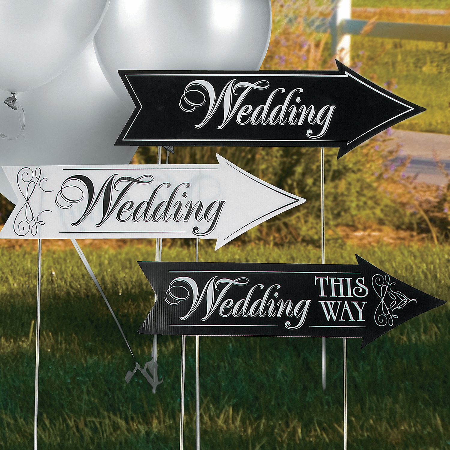 Road Sign Kit - Party Decor - 3 Pieces