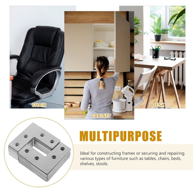 Moluckfu 40Ud Escuadras En L De Acero Inoxidable Para Soporte Firme De Muebles Y Estantes