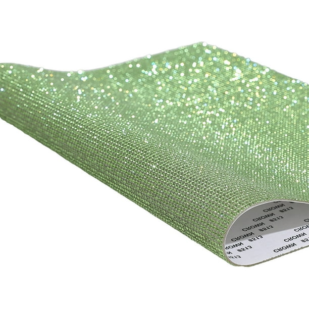 Riwesomey Cinta de diamantes de imitación con buena artesanía Adhesivo adhesivo fuerte Decoraciones de automóviles para teléfono verde claro SS8 (24 * Type3 NO3 Riwesomey VI014464-46B