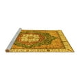 thumbnail image 2 of Ahgly Company Machine Washable Indoor Square Abstract Yellow Modern Area Rugs, 8' Square, 2 of 4