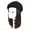 Dark Brown, variant on Elegant 10-Inch Black Beret Wig with Straight Synthetic Hair - Heat Resistant, Versatile for All Women