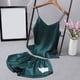 thumbnail image 2 of Gibobby Pijama De Mujer Mujeres Casual Sexy Home Thin Suspender Chaleco Pijamas de dos piezas Traje de pijamas(Verde,XL), 2 of 3