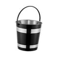 thumbnail image 2 of deevoka Portable Ice Bucket Ice Bucket Bucket Home Bar Accessories Stainless Steel black, 2 of 9