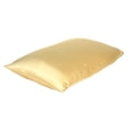 thumbnail image 5 of Gold Dreamy Set of 2 Silky Satin King Pillowcases, 5 of 6