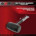 thumbnail image 2 of ABN Rubber Mallet 32 Ounce - Shock-Absorbing Fiberglass Handle with Textured Cushion Grip for All Jobs$$Tools & Hardware Other, 2 of 7