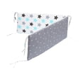 thumbnail image 2 of Forro Para Cuna De Bebé, Almohadilla Acolchada Para Cuna De Bebé, Protector De Cuna Para Niños Y Niñas, Color , 3 Estrellas de 3 colores, 2 of 9
