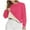 Hot Pink Womens Tops, variant on Vintage Fleece Sweatshirts for Women Long Sleeve Polka Dots Print Crewneck Warm Fuzzy Undershirts