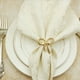 thumbnail image 4 of 24 Piezas Anillo de Servilleta de Oro Simple Mariposa Pajarita Servilleta Hebilla Hotel Restaurante Anillo de Tela de Boca Anillo de Servilleta de Metal, 4 of 5