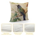 thumbnail image 4 of Watercolor Painting Birds Throw Pillow Covers Sparrow Hummingbirds Stand On The Tree Branches Decorative Cushion Cases Home Décor for Outdoor Couch Bed Sofa, 4 of 5